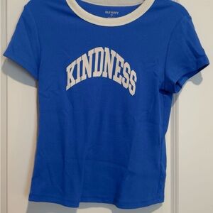 Old Navy Royal Blue Kindness Tee